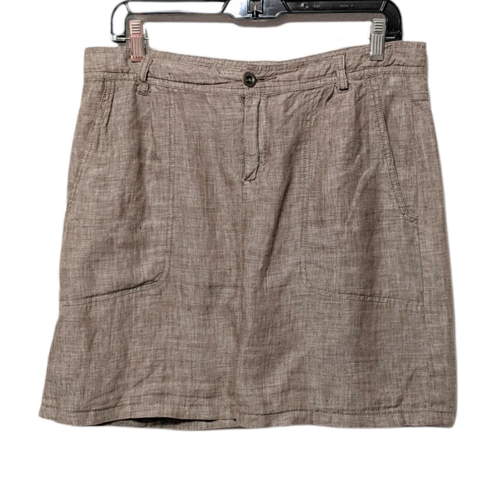 HORNY TOAD 100% Linen Skirt 6
